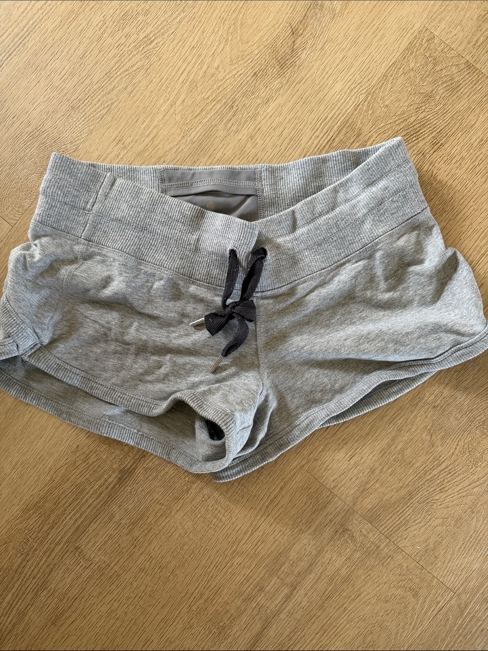 Women's Lululemon Grey Lounge Shorts with Drawstring